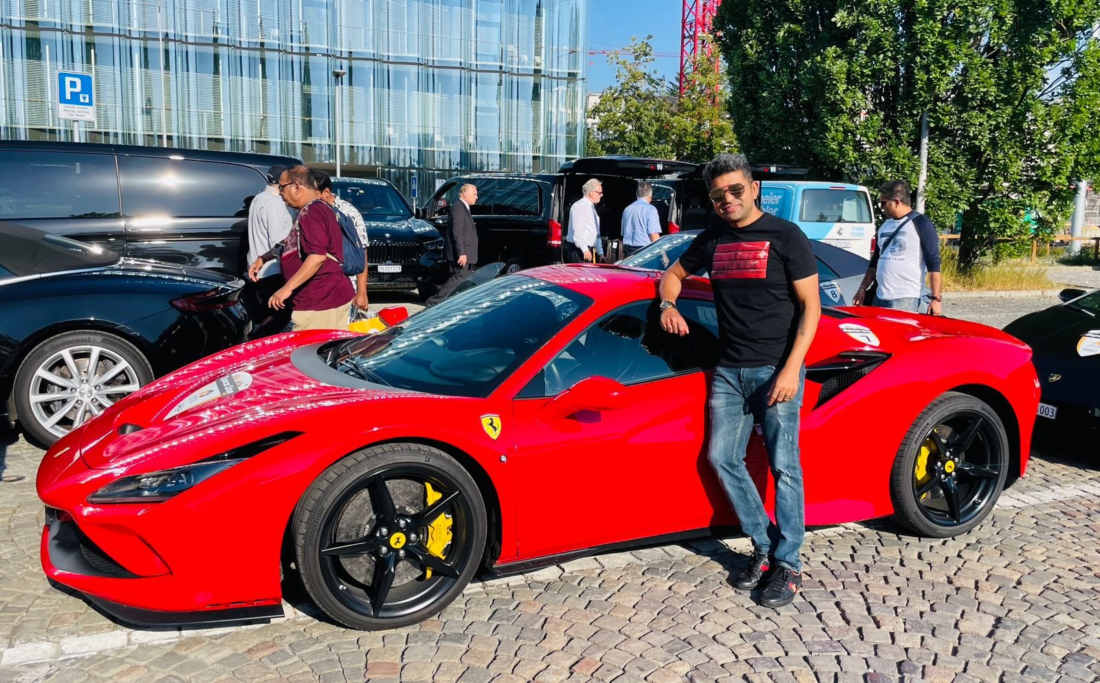 Supercar on a Spanish mountain road