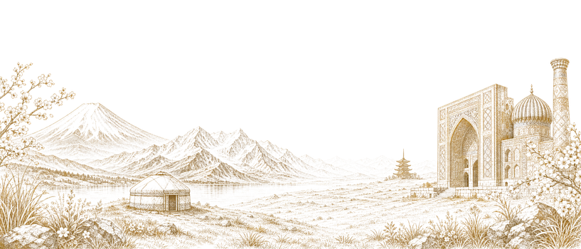 Central Asia illustration